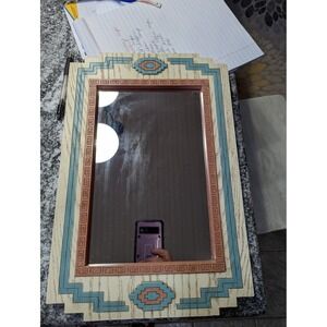 Vintage Home Interior Homco Mirror Santa Fe Style Adobe Southwestern 16 x 11